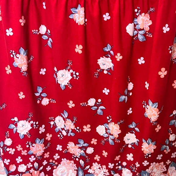 No Bounderies Red Floral Mini Dress XXXL NWT - Picture 6 of 10